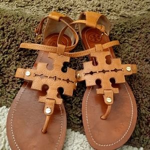 Tory burch leather sandals